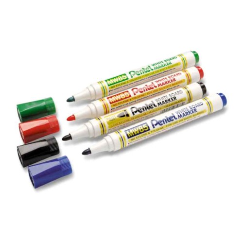 Marker-do-tablic-suchościeralny-Pentel-MW85-czarny-niebieski-czerwony-zielony.jpg