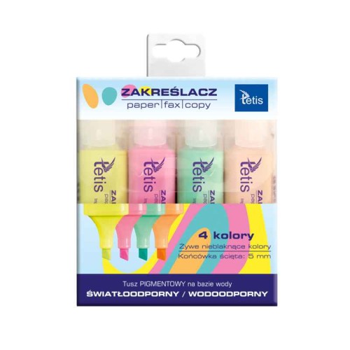 Komplet-zakreślaczy-TETIS-PASTEL-4 szt.jpg